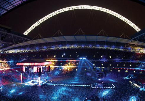 Wembley Stadium in gig mode